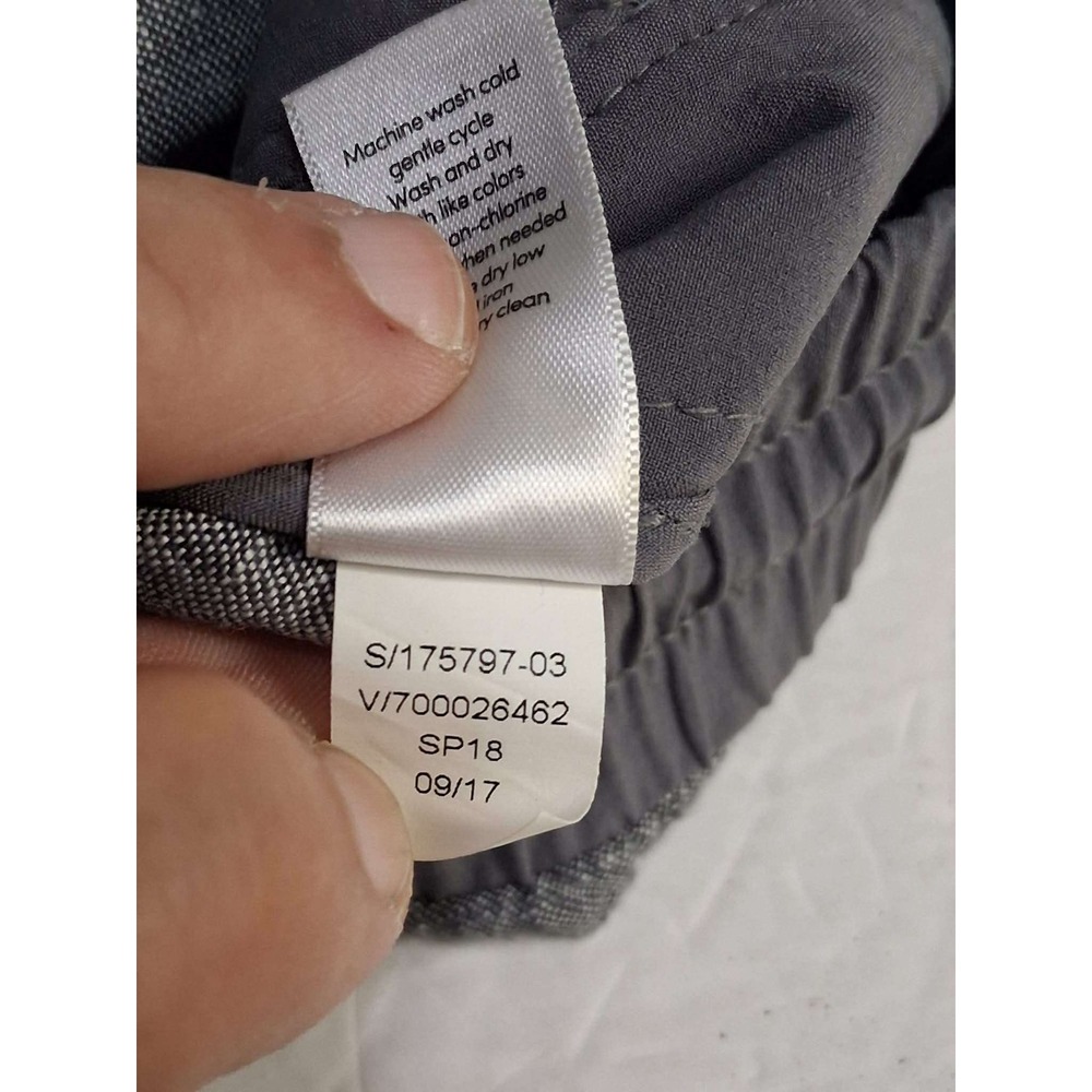 Athleta Grey Linen Blend Athletic Shorts Women's Size 6 Drawstring Elastic Waist - Picture 6 of 8